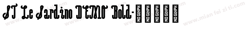 ST Le Sardino DEMO Bold字体转换